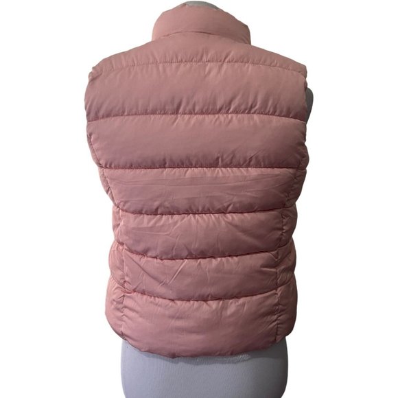 NWT Gap Kids XXL Pink Shearling Lined Puffer Vest Barbiecore Womens Small Medium - Picture 4 of 14